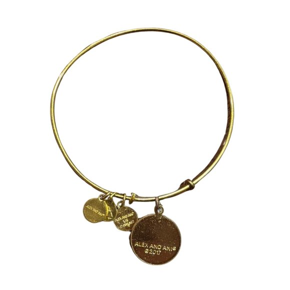 ALEX & ANI "You Got This" Charm Bangle Bracelet - Picture 2 of 2